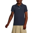 thumbnail image 3 of Lands' End School Uniform Girls Short Sleeve Feminine Fit Mesh Polo Shirt, 3 of 3