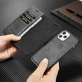 thumbnail image 7 of Mignvoa for iPhone 12 Pro Max 6.7" Wallet case, New iPhone 6.7 inch Leather Case Durable Folio Flip Slim with Card Slot Cover and Removable Magnetic Case for Apple iPhone 12 Pro Max 6.7 inch(Black), 7 of 7