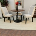 thumbnail image 5 of Contemporary Home Living Wooden Mango Top Dining Table with Tulip Base - 36" - Brown and Black, 5 of 5