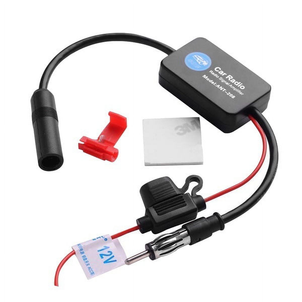 1x Stereo-Antenne tupfen FM Radio Auto antenne Splitter Signal verstärker  Booster 10-15v 3 in 1 Antennen halterung über Windschutz scheiben antennen  - AliExpress