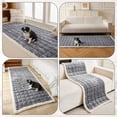 thumbnail image 6 of CJC Plush Couch Sofa Cover for Pet Dogs Washable Non-Slip Couch Covers for 3 Cushion Sofa Pet Friendly (Dark Gray, 27.6" x 59"/70 x 150cm), 6 of 12