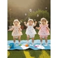 thumbnail image 5 of AceBaby Baby Girl Floral 2Pcs Outfits Toddler Summer Shorts Set for 3-24M,95% Cotton, 5 of 9