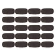 thumbnail image 1 of 20 etiquetas de cuero en relieve suave, etiquetas de punto DIY con agujeros para bolsos, monederos, proyectos de costura, café, 1 of 8
