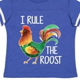 thumbnail image 4 of Inktastic Farmer I Rule the Roost Rooster Boys or Girls Toddler T-Shirt, 4 of 5