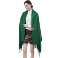 thumbnail image 4 of Ladiery Women's Plush Soft Scarf Wrap - Cozy Lightweight Shawl for Commute & Travel, Oversized Solid Color for Spring & Fall, 78x27 Inches, 4 of 6