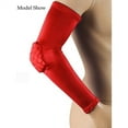 thumbnail image 2 of 1 Pair Honeycomb Crashproof Elbow Sleeve Pad - Protective Compression Arm Guard Sleeve Support for Basketball Football Volleyball Baseball Softball Outdoor Sports Size M/L/XL, 2 of 4