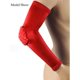 thumbnail image 2 of 1 par de coderas antichoques con diseño de panal, protección de compresión para el brazo, ideal para baloncesto, fútbol, voleibol, béisbol y sóftbol, deportes al aire libre, tallas M/L/XL., 2 of 4