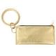 thumbnail image 1 of Bolso de piel sintética con llavero, cartera, bolso portátil, moderno, delicado, con cremallera, bolso de mano duradero para mujer y niña (dorado), 1 of 6