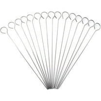 15 Pcs 7.8 Inch Turkey Lacers for Trussing Turkey Stainless Steel Silver Meat Trussing Needles Poultry Grilling Supplies for Barbecue BBQ Cooking Kitchen Chicken Roast Supplies (7.8 Inch)