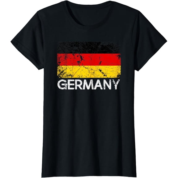 German Flag T-Shirt Vintage Made In Germany Gift