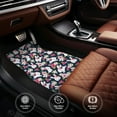 thumbnail image 4 of Wukai Rabbit And Rose Print Car Foot Mat Set of 4 Pieces, Anti-Slip Neoprene Auto Floor Mats Carpet, Universal Fit Automotive Floor Foot Mats Set for SUV, Van, Trucks, 4 of 6