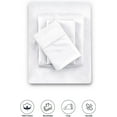 thumbnail image 4 of BLC 100% Cotton White Twin Size Sheet Set 4 Piece 144 Thread Count Percale Weave Bed Sheets Soft and Smooth Luxury Finishing Hotel Quality, 4 of 7