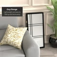 thumbnail image 3 of Red Lantern 3 ft. Short Double Cross Shoji Screen - Black - 4 Panels, 3 of 6