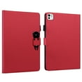 thumbnail image 2 of Dteck Folio Case for iPad Pro 11-inch (M4) 2024, Multi-Angle Viewing Protective Stand Cover with Pencil Holder & Card Holder,Red, 2 of 7