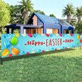 thumbnail image 6 of Large Happy Easter Sign Banner, Traditional Easter Day Banner, Easter Hang Porch Banner, Indoor Easter Theme Party Rustic Lawn Sign, Green, 6 of 6