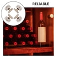 thumbnail image 3 of 4-Pack Clear Glass Door Hinges for Beverage Bottles, Transparent Replacement Hardware, 3 of 8