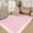 Pink, variant on Yesurprise 8x10 Modern Bordered Area Rugss - Washable Area Rugs, Solid Color Ultra Soft with Non Slip Backing, Low Pile Throw Area Rugss for Bedroom Living Room Entryway, Pink