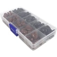 thumbnail image 4 of 130pcs 8/9/10/15/16mm Black and Brown Plastic Safety Nose D-Shape Craft Nose DIY Nose with Washers for Teddy Bear Doll Plush Animal Puppet Crafts, 4 of 5