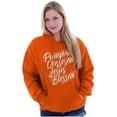 thumbnail image 3 of Fall Pumpkin Obsessed Jesus Blessed Hoodie Sweatshirt Women Brisco Brands S, 3 of 5