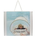thumbnail image 2 of Sunnylife: Interactive Baby Float - Duck Sage Stripe - Inflatable Pool & Water Ring Tube, Adjustable Fabric Seat, Shade Canopy, Play Rings, 6-12 mo, 2 of 10