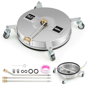 Costway 16.5" Pressure Washer Surface Cleaner Stainless Steel Surface Cleaner Attachment