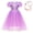 B, variant on Rapunzel Dress for Girls Toddler Purple Princess Costume for Halloween Birthday Party Cosplay