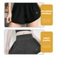 thumbnail image 5 of Pantalones cortos de yoga negros para mujer, de secado rápido, transpirables, deportivos, de verano, talla L, 5 of 7