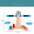 thumbnail image 2 of Wooden Balancing Scale Educational Toy Balancing Scale Early Learning For Kids Preschool Baoblaze balanza de niños, 2 of 8