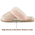 thumbnail image 3 of Somdot Womens Comfy House Slippers Memory Foam Scuff Home Slippers Indoor Outdoor, 3 of 7