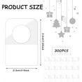 thumbnail image 2 of 300Pcs Heavy Duty Sticky Hang Tabs,Clear Self Adhesive Folding Hang Tabs,Strong Adhesive Display Tags,Plastic Hang Tags Hooks with Slot Hole,for Sale Items Hanging Store Retail Display, 2 of 7