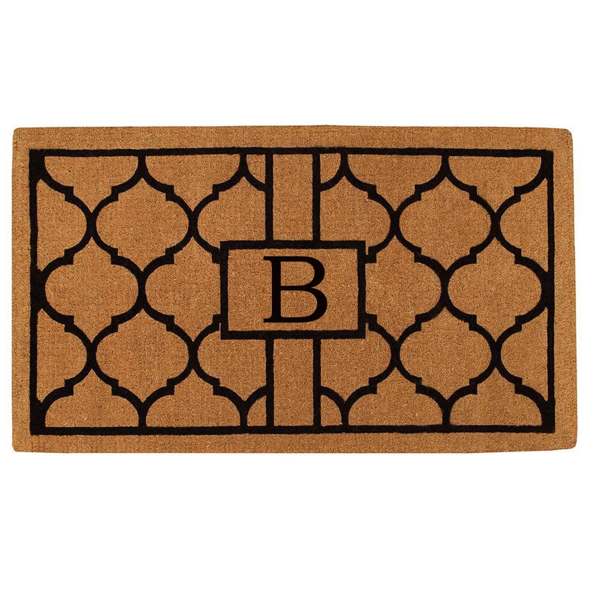 Calloway Mills Pantera Monogram Outdoor Doormat, Extra-thick 3' x 6' (Letter L)