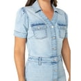 thumbnail image 4 of Celebrity Pink Juniors Button up Dress, Women's and Women's Plus, 4 of 5