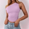 thumbnail image 2 of MIASHUI Stylish Versatile Women's Sleeveless Tank Top Comfortable Breathable For Everyday Casual Wear Purple,XS, 2 of 4