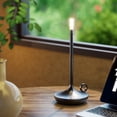 thumbnail image 5 of 11.6 Inch Rechargeable Cordless Aluminum Table Lamp, Portable Dimmable Warm White LED Candle Style Desk Lamp for Dinner Table Bedroom Living Room Home Decor, 5 of 6