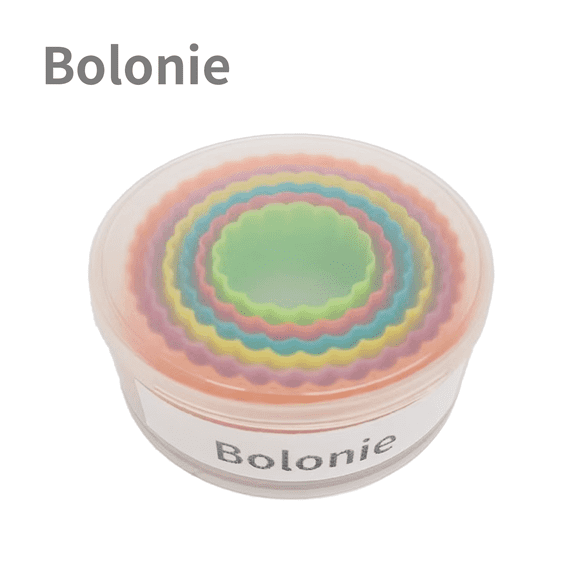 Bolonie Cookie Cutter Set - 6 PCS Perfect for Baking Unique Flower, Round, and Circle Cookies
