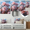 thumbnail image 4 of Designart "Pink Flowers Pastel gracefulness I" Floral Metal Wall Art, 4 of 5