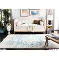 thumbnail image 4 of SAFAVIEH Madison Katina Traditional Area Rug, Teal/Ivory, 8' x 10', 4 of 9