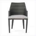 thumbnail image 4 of Outdoor Patio Lounge Chairs | Modern Set of 2 | Weather Resistant Wicker | light gray |Grey| Rattan+Waterproof Fabric+Metal, 4 of 14