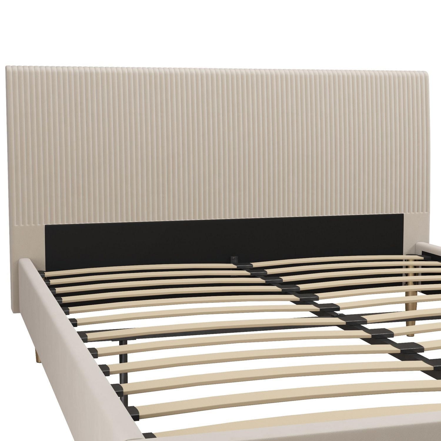 Mr. Kate Daphne Upholstered Bed, Full, Ivory Velvet