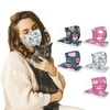 Adult Cute Cartoon Printed Disposable Mask Cat Design for Women Young 50Pcs 3-Ply Breathable Anti Dust Filter Safety Face Mask for Indoor Outdoor Home Office Travel