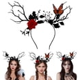 thumbnail image 2 of Lovely Halloween Tree Branch Hairband Women Students Christmas Photography Hairband Flower Shape Photography Headbands, 2 of 8