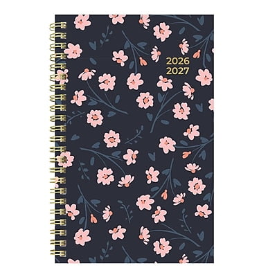 2026-2027 Blueline Academic 8" x 5" Weekly & Monthly Planner, Poly Cover, Blossom Pink (CA114PG.02)