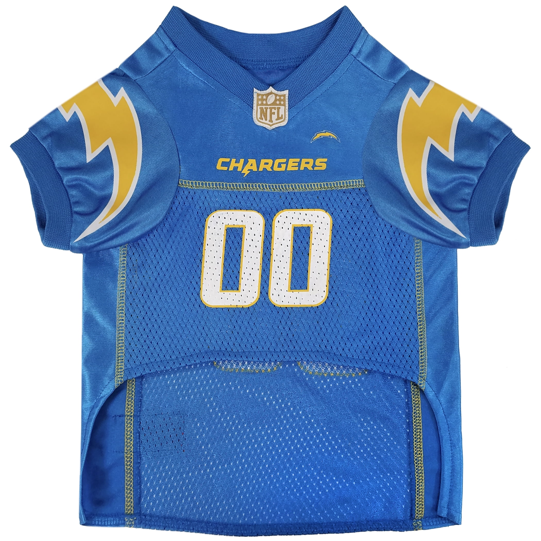 Pets First NFL Los Angeles Chargers Licensed Mesh Jersey for Dogs and Cats, Small