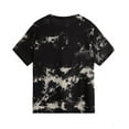 thumbnail image 3 of Men's Tie Dye Short Sleeve Round Neck Graphic Casual Tee Shirt Tops for Everyday Wear Khaki,3X-Large, 3 of 3