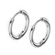 thumbnail image 3 of Pendientes de aro de plata para mujeres de diseño único Tecnología de electroplatación Durabilidad brillante Anillos de moda Regalos Accesorios de joyería Acero 2.5*10 mm Inevent AP008920-02B, 3 of 7