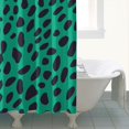 thumbnail image 4 of Green and Black Of Leopard Print Shower Curtain 72"x72" ,Bathroom Decorative Shower Curtains Set with 12 Hooks,Modern Waterproof Washable Shower Curtain, 4 of 6