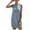 Light Blue, variant on Women's Slim Cropped Hoodie Sleeveless Solid Color Drawstring Athleisure Dress