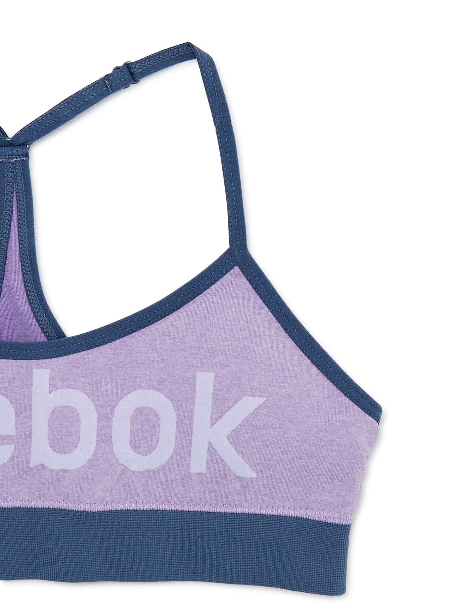 Reebok Girls Seamless Bras T-Back Bralettes, 2-Pack