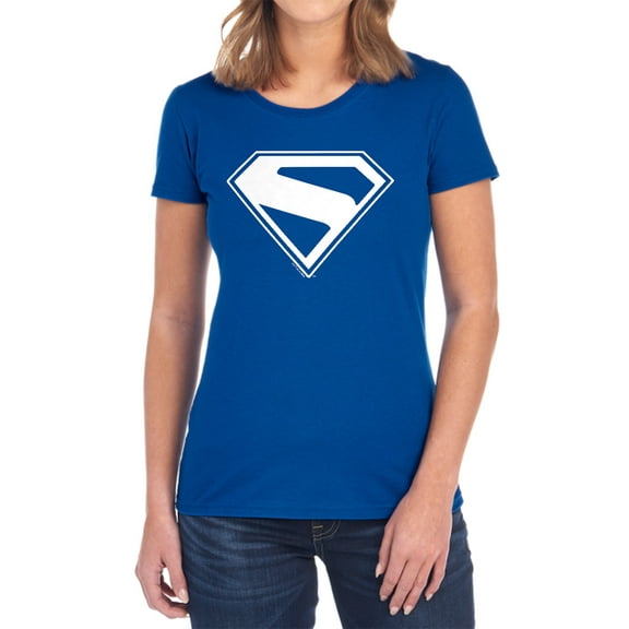 Superman 2025 New Logo White Women's T Shirt