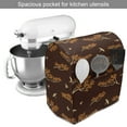 thumbnail image 2 of Floral Stand Mixer Cover, Flowered Sakura Trees and Flying Birds Silhouettes Image in Earth Tones, Kitchen Appliance Organizer Bag Cover with Pockets, 5 Quarts, Redwood Amber and Peach, by Ambesonne, 2 of 4